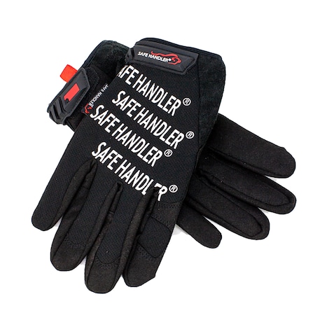 Safe Handler Gloves, Black, Large/X-Large,  BLSH-MSRG-6-LXL